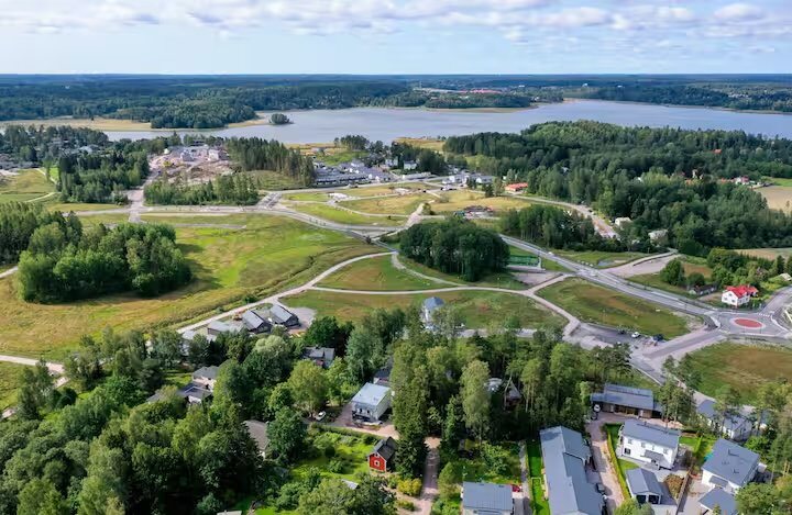 Kurttila from above — Villa Solhalla